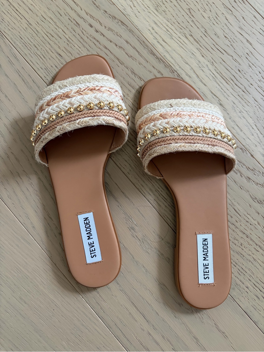 Steve Madden Beaded Slide Sandals